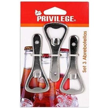 Privilege 46789 Set 3 Abrebotellas, Plastico