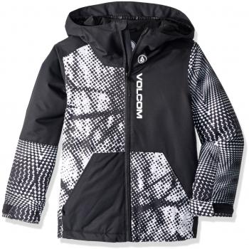 Volcom Giacca Snowboard Bambino Vernon INS Jacket Black White L
