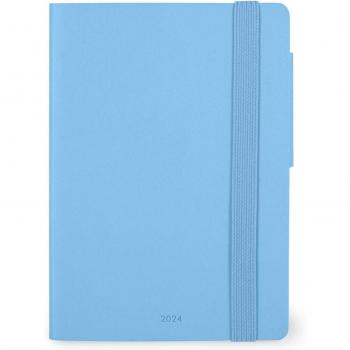 Agenda Legami Small día/pág mult 2024 Azul Crystal Blue
