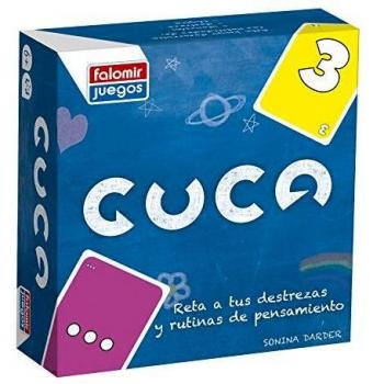 Falomir- Guca 3. Divertido Juego de Mesa para fomentar Las Habilidades matemáticas. Cartas, Multicolor