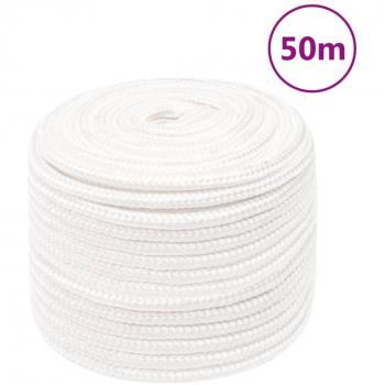 Cuerda de barco polipropileno blanco intenso 14 mm 50 m