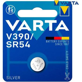 Varta V390/SR54 Silver Oxide Button Cell Battery 1.55V (Blister Pack of 1) Ø11.6x3.05mm 4008496317219