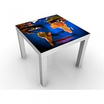 Apalis Mesa de diseño Earth Boy 55x55x45cm, Tischfarbe:Weiss;Größe:55 x 55 x 45cm