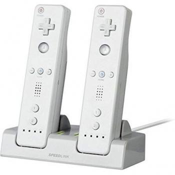 Speedlink JAZZ USB Charger SL-3406-WE - Cargador para Wii/ Wii U, 18 hr Duración, Blanco