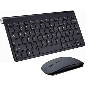 Teclado y ratón inalámbrico en color metalizado 908