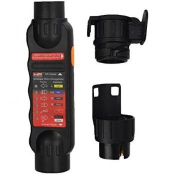 Probador de Iluminación para Remolques 12 V con Conectores 7/13 Pines HP Autozubehör 28529