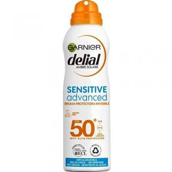 Garnier Delial Sensitive Advanced - Bruma Seca Protector Solar para Pieles Claras, Sensibles e Intolerantes al Sol IP50+ - 200 ml
