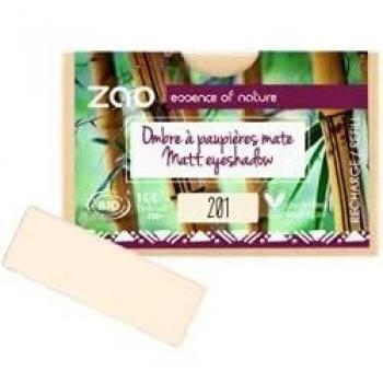 Zao Rectángulo Sombra de Ojos Rectangular Mate Marfil No.201 Refill Pack