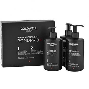 Goldwell System BONDPRO+ Professional Kit - Kit de tratamiento para el cabello que incluye un sistema de protección del color, formulación avanzada para minimizar el daño durante la decoloración y coloración, ingredientes nutritivos que fortalecen el