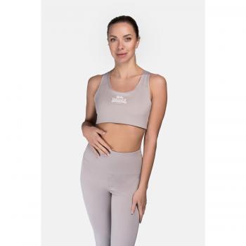Lonsdale Women's Wardour Sports Bra in Rosa and Terracotta
