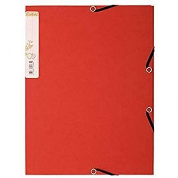 Exacompta 56985E - Carpeta con goma, A4, color rojo