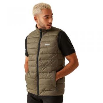 Regatta Men's Marizion Baffled Water Repellent Gilet, Color: Khaki/Crocodile, Size: 2/S