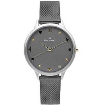 Reloj Radiant Grace RA-489603 para Mujer, Cuartz Analógico, Acero Inoxidable Color Gris (38mm)