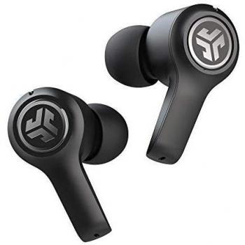 JLab JBuds Air Executive True Wireless Earbuds, Bluetooth Wireless Headphones and USB Charging Case with C3 Calling Dual Microphones, IP55 Sweat Resistance and Custom EQ3 Sound, Black