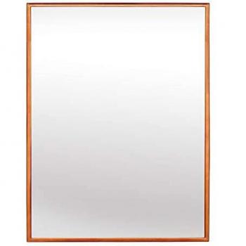 Espejo de pared rectangular Casa Chic Croxley con marco metálico 90 x 60 cm - color dorado rosa