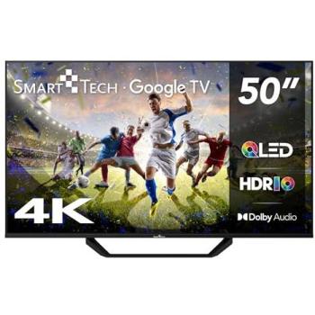 Televisor Smart Tech QLED 50 4K UHD Google TV 50QG06K2 - HDR10, MEMC, 4xHDMI, 2xUSB