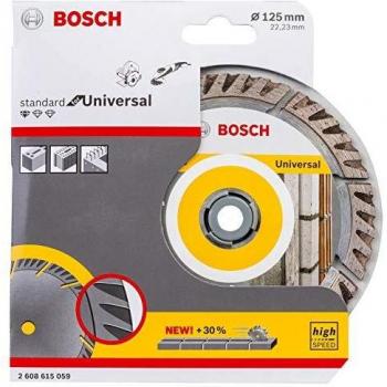 Bosch Disco de corte de diamante estándar, tipo Universal:125 mm.