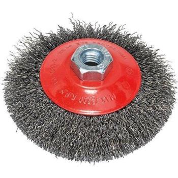 Cepillo Cónico de Acero para Limpieza de Metal 115x0,30 mm con rosca