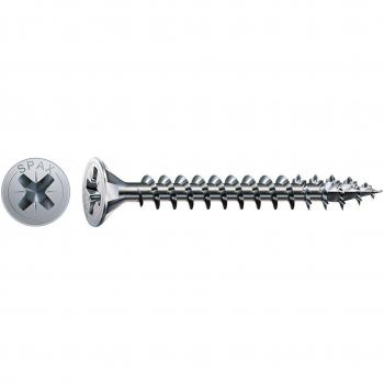 SPAX 18449 Caja 50 uds. Tornillo Madera Cab. Plana WIROX 4,5 x 30 mm