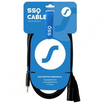 Cable XLR a jack estéreo 3,5mm SSQ MIXLR3 - 2x XLR macho - Longitud: 1 m - Calidad de sonido superior