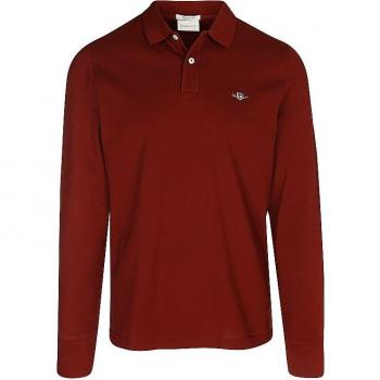 Polo Gant Slim Fit Rojo Oscuro con Escudo Regulador L
