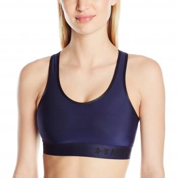 Under Armour Armour MID Solid Sujetador Deportivo, Women, Azul