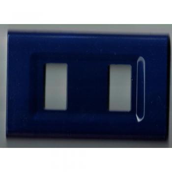 Placas ABS Magic Elite Bticino Compatibles Color Azul - 4 Foros