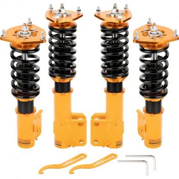 Subaru Impreza GC8 24 Ways Adjustable Damper Tuning Coilovers Suspension Kit (93-01) and Maxpeedingrods Front Rear Coilovers Kit for Subaru Impreza WRX/STI (2000-2007 GDA