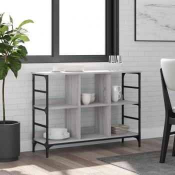 Aparador de madera de ingeniería gris Sonoma 102x32x73,5 cm - Mueble de Almacenaje de Salón, Buffet para salón, Armario Auxiliar, Armario de Almacenamiento