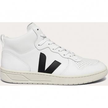Veja V-15 Women's Leather Sneakers Extra White/Black