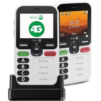 Doro Leva X10 - Teléfono móvil para mayores 4G, pantalla de 2.4, cámara de 2 Mpx, multicolor, con GPS y ranura para microSD