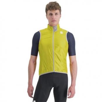 Chaleco cortavientos Sportful Hot Pack Easylight Verde y Amarillo Lima