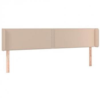 Cabecero con LED en Cuero Sintético Capuchino 183x16x78/88 cm