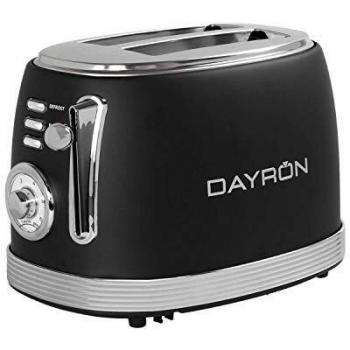Tostadora Retro 850W Negro/Plata Dayron