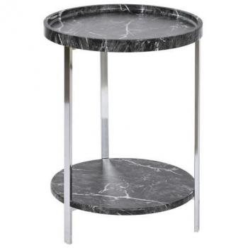 Mesa auxiliar DKD Home Decor Negro Madera MDF 40 x 40 x 53 cm