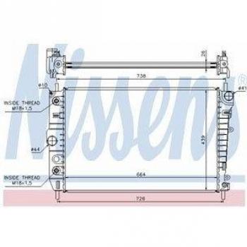 Nissens 66700 Refrigerantes del Motor