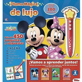 Lápiz mágico con stickers Mickey: VAMOS A APRENDER JUNTOS