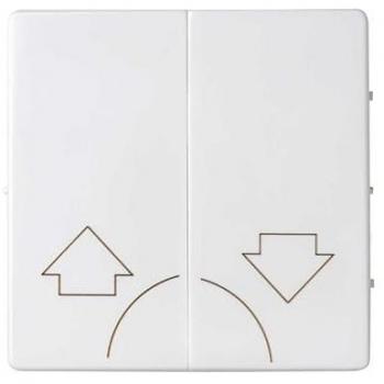 Tecla Doble para Persianas Sin Enclavamiento Simon 82 Concept Blanco Mate