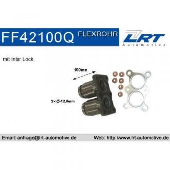 Tubo de reparación de catalizador LRT FF42100Q para Volkswagen Golf 4