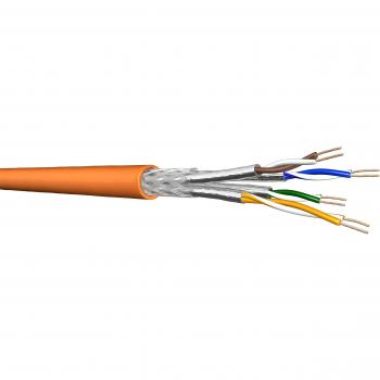 Cable de instalación Draka UC900 HS23 Cat 7 S/FTP PiMF 50 m naranja