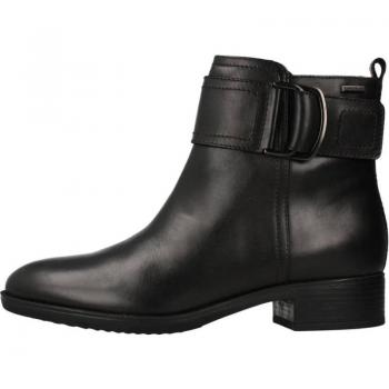 Botines de Mujer Geox D Felicity NP ABX Negro, impermeables, con suela antideslizante, diseño elegante y cómodo, ideal para uso diario