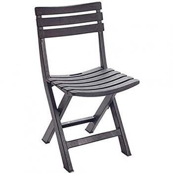 Ipae-Progarden Silla Plegable Komodo Antracita, Plástico