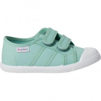 Zapatillas de lona para niños con cinta adhesiva y doble cierre adherente