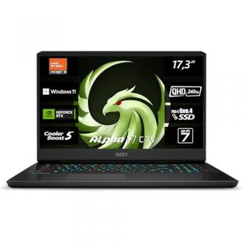 PC Portátil Gaming MSI Alpha 17 C7VG-031 - 17,3 QHD 240Hz - AMD Ryzen 9 7945HX - 32GB DDR5-5200 - 1TB SSD - NVIDIA Ge