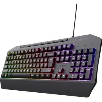 Trust GXT 836 Evocx Teclado Gaming Retroiluminado RGB QWERTY Italiano Negro