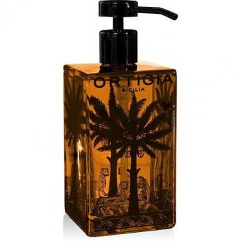 Amber Black Liquid Soap with Glycerin 300 ml Glass Bottle