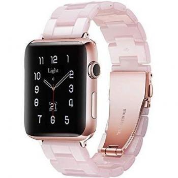 Light Compatible con Apple Watch Correa 38mm 40mm, Brazalete con Hebilla de Acero Inoxidable para iWatch Series SE 6 5 4 3 2 1