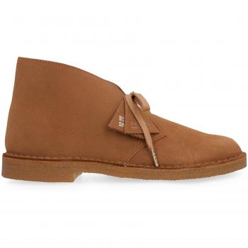Clarks Men's Saddle Brown Suede Desert Boots, Size 6.5 US