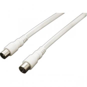 Cable de conexión para antena de TV de 2.5 m color negro
