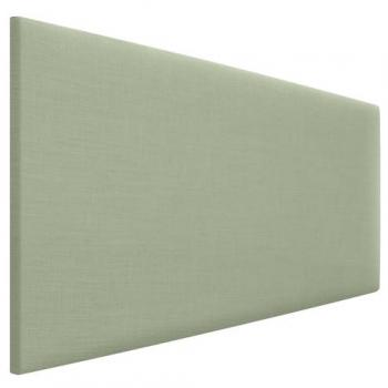 Cabecero Tapizado de Lino Natural Verde 105x50cm para Cama Moderna